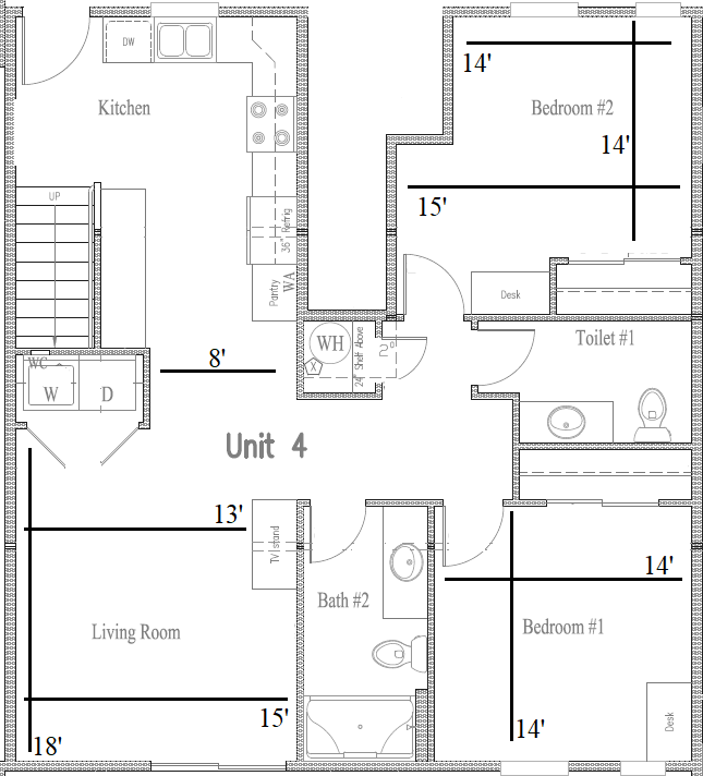 Unit #4 - 1st Floor